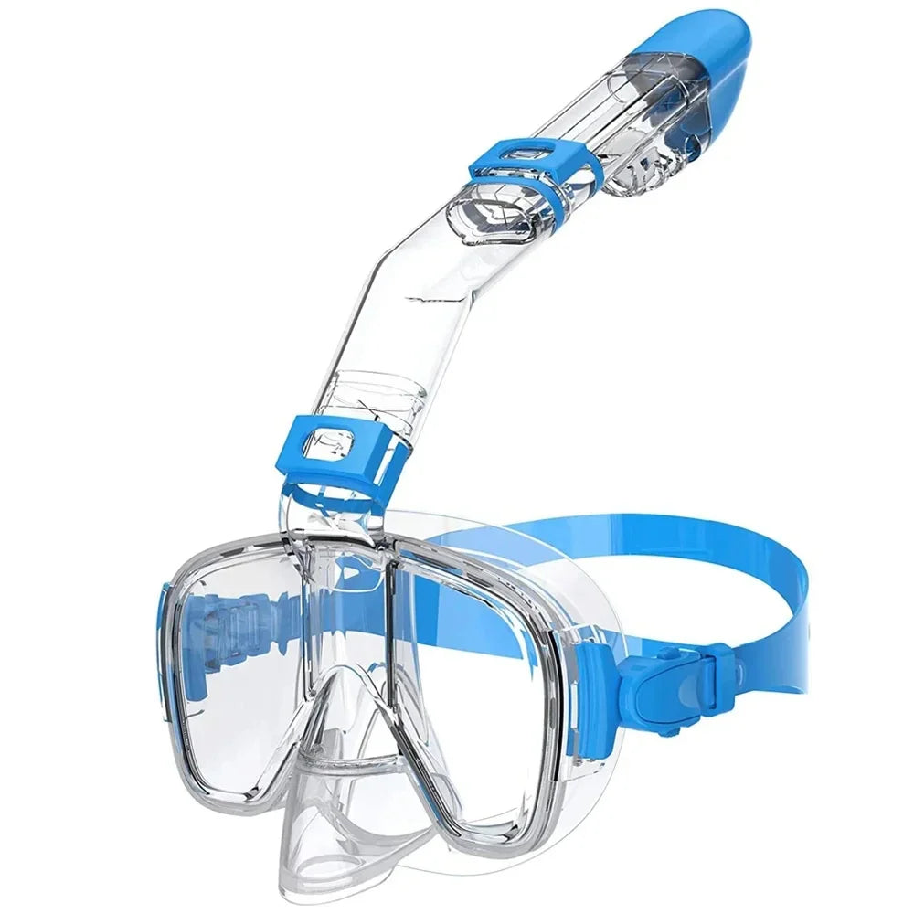 Half Face Snorkelmasker voor Kinderen en Volwassenen | Anti-Fog Duikmasker met Veilig Ademhalingssysteem
