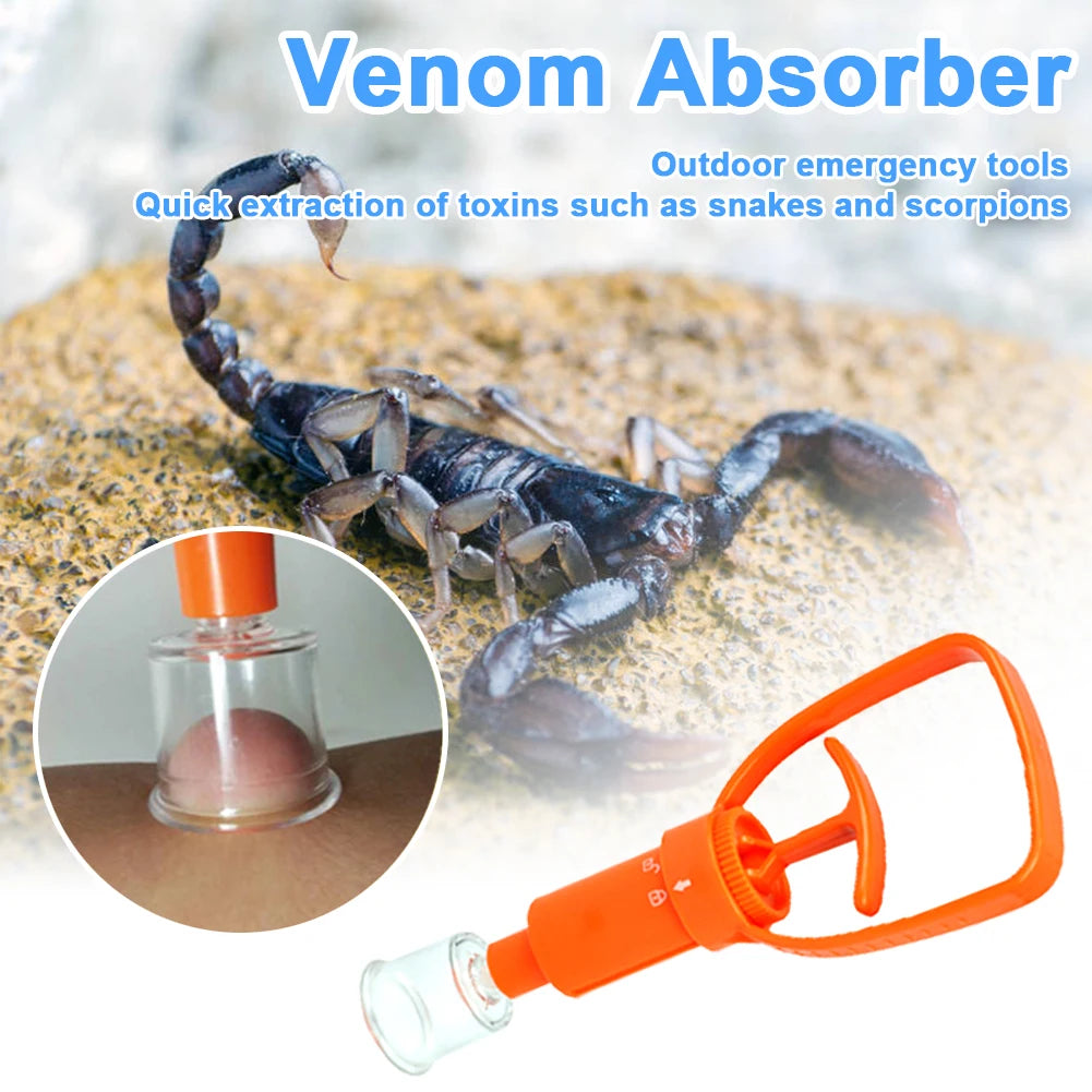 1-5 Pieces Safety Venom Protector - Extractor Suction Pump for Snake, Mosquito and Bee Stings