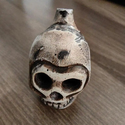 Authentiek Aztec Death Whistle, Luide Spookachtige Mensachtige Schreeuwen, Skulls en Donder Echoes, Perfect voor Camping en Noodsituaties