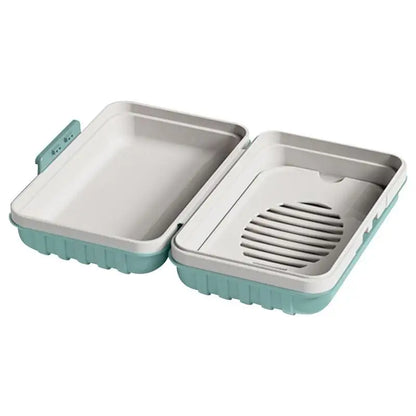 Nieuwe Badkamer Zeepbak - Rechthoekige Zeep Houder voor Douche, Reis en Keuken - Zeepdoos Dispenser en Zeep Rek