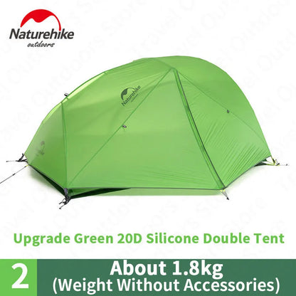 Naturehike Star River 2-Persoons Ultralichte Trekkingtent – 4-Seizoenen Waterdicht – 20D Silicone Nylon