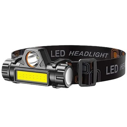 Oplaadbare COB LED USB Hoofdlamp – Sterke Magnetische, Superheldere en Waterdichte Headlamp voor Outdoor, Vissen en Nachtactiviteiten