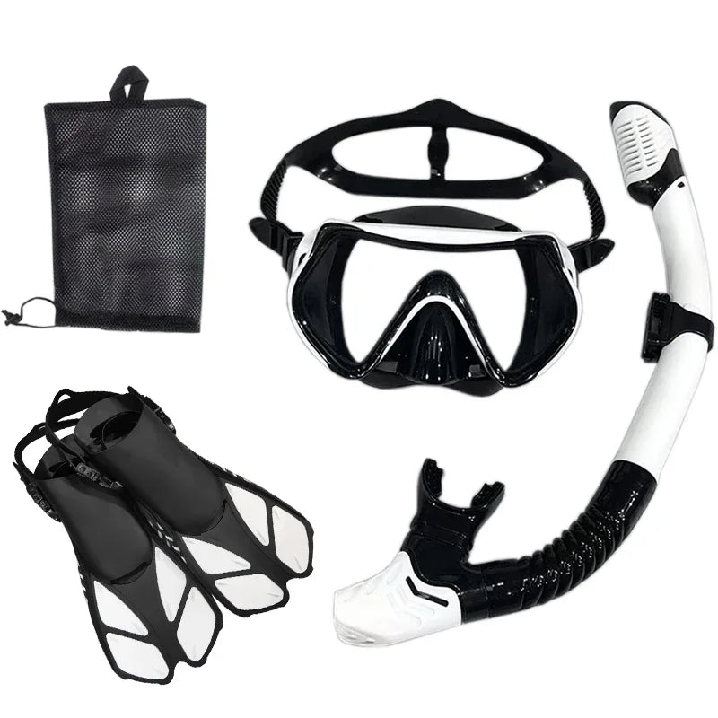 Snorkel- en Duikset voor Volwassenen | Unisex Zwembril, Duikmasker en Ademhalingbuis