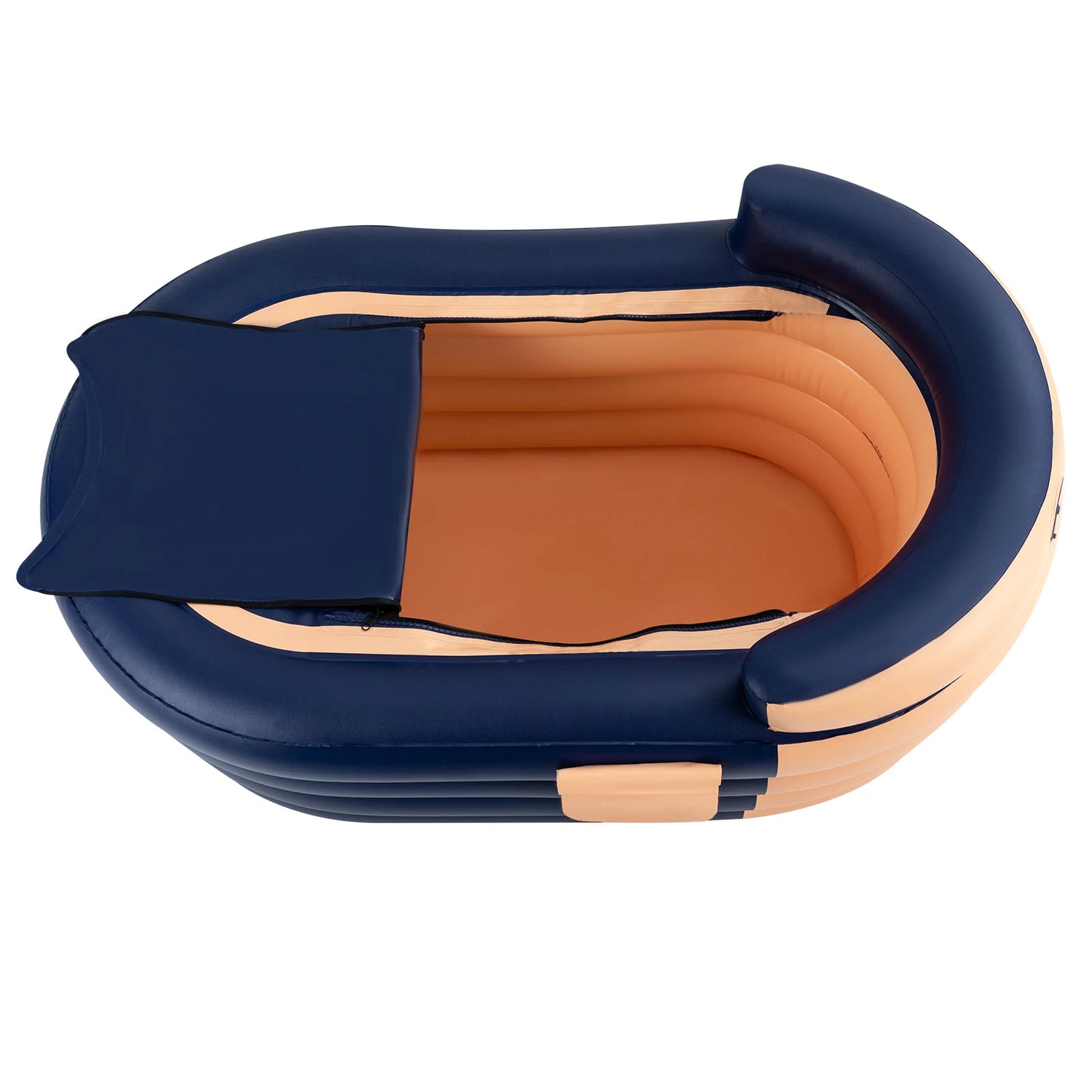 Opblaasbaar Bad – Eco-Vriendelijk PVC, 220 lbs Capaciteit, Draadloze Oplaadbare Luchtpomp, Ergonomisch Ontwerp voor Comfortabel Baden