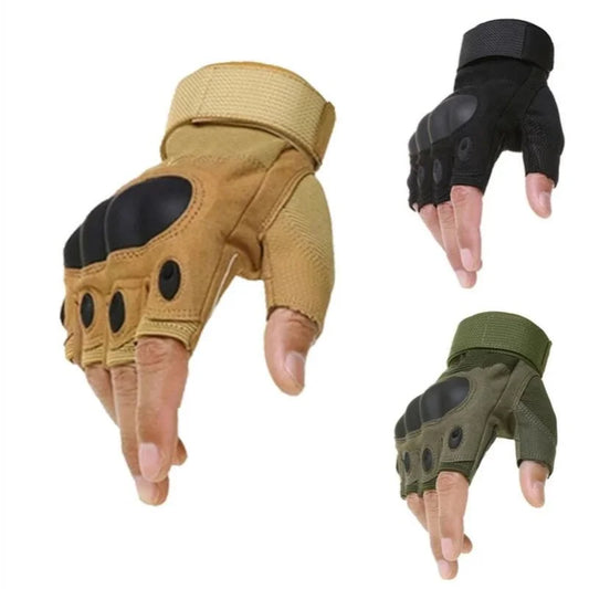 Tactische Half Finger Handschoenen – Militair Sportmodel voor Schieten, Airsoft, Fietsen & Motor