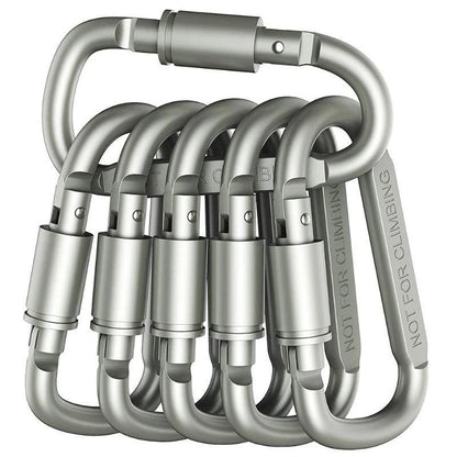 4–6-teiliges Karabiner-Set – taktische Aluminium-Karabiner für Schlüssel, Camping und Outdoor