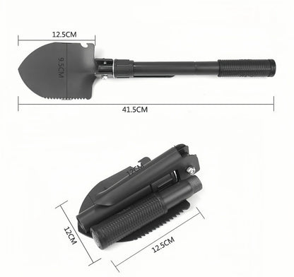 Multifunctionele Opvouwbare Camping Schep - Survival & Tactische Schop - Outdoor Hiking, Tuinieren en Graven Tool Kit