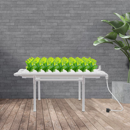 Hydroponic Growing System Kit – 36 Planting Locations, 1-Layer PVC System for Vegetable and Herb Growing