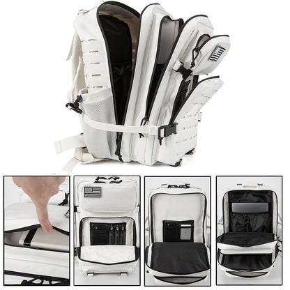 25L/45L Taktischer Rucksack – Outdoor Survival Bug Out Bag, Schultasche mit Flaschenhalter, Unisex-Rucksack