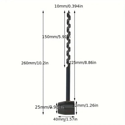 Hand Drill Screw - Bushcraft Wrench - Scotch Eye Drill - Survival Tools for Camping, Outdoor, Hiking, Woodworking