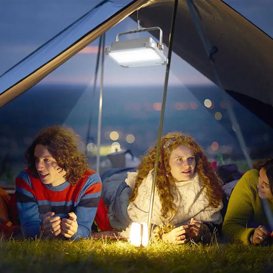 Handheld LED Floodlight | Waterdichte Zonne-energie Werklamp | 4 Verlichtingsmodi | Camping & Noodverlichting