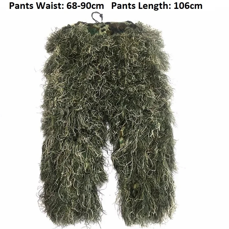 5-teiliger Tarn-Ghillie-Anzug – taktische Jagdbekleidung für Paintball, Vogelbeobachtung und Outdoor-Aktivitäten