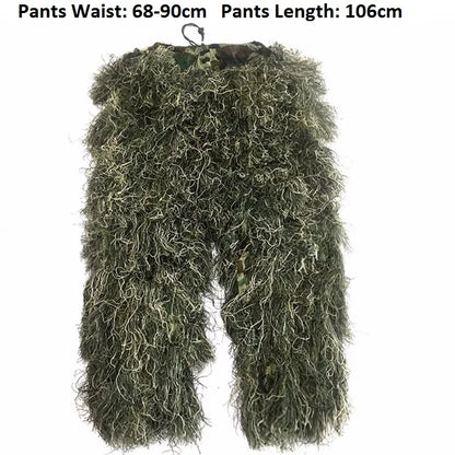 5-teiliger Tarn-Ghillie-Anzug – taktische Jagdbekleidung für Paintball, Vogelbeobachtung und Outdoor-Aktivitäten
