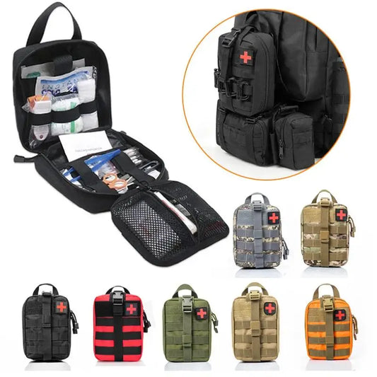 Molle Militaire Buidel - EDC EHBO Kit, Tactische Outdoor Medische Noodtas voor Camping, Jacht en Overleving