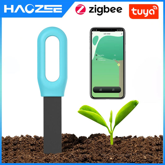 Tuya Zigbee Bodentester – Intelligenter Temperatur- und Feuchtigkeitsmonitor für Garten und Bewässerung