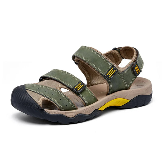 2025 Nieuwe Heren Sandalen – Lichtgewicht Outdoor Fisherman Sandalen van Echt Varkensleer, Grote Maten 38-48