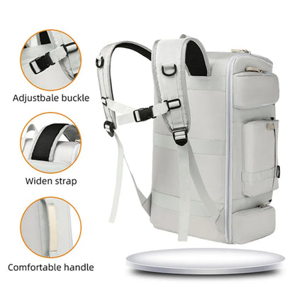 Sporttasche mit großem Fassungsvermögen – Reisetasche mit Nass-/Trocken-Trennung, sportlicher Rucksack für Yoga und Fitness