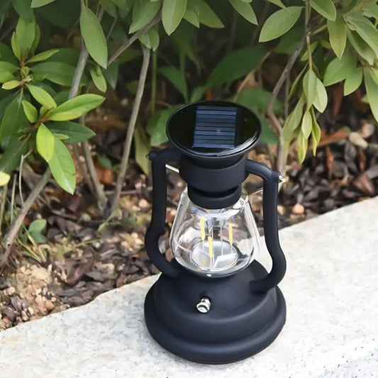 Outdoor Campinglamp | Oplaadbare LED Zaklamp met Zonnepaneel | Waterdicht & Draagbaar