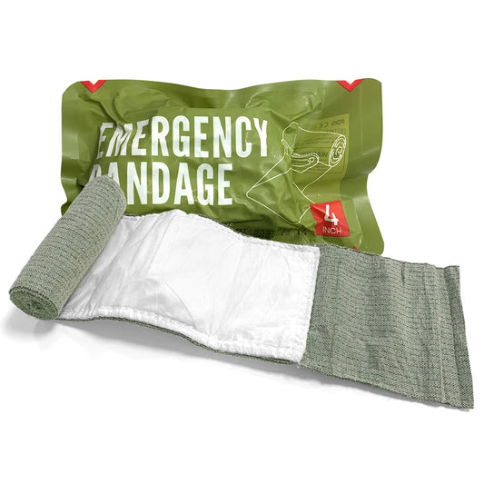 Israeli Bandage 4/6 Zoll hämostatischer Notfallverband – Taktischer Erste-Hilfe-Kompressionsverband für Trauma-, Outdoor-, IFAK- und Survival-Kits
