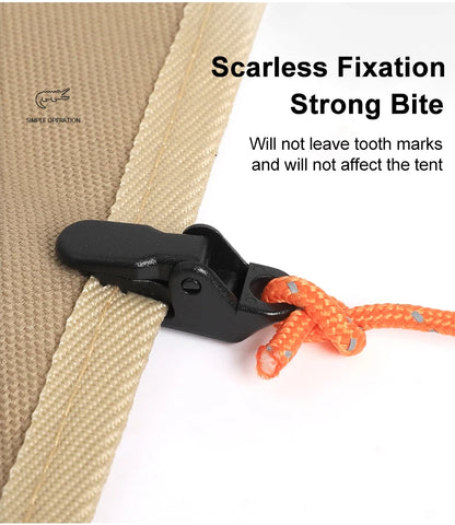 Sterke Tentclips – 10/20/50 Stuks Anti-Wind Clips voor Tarp, Tent Haken & Krokodillen Klemmen voor Kamperen