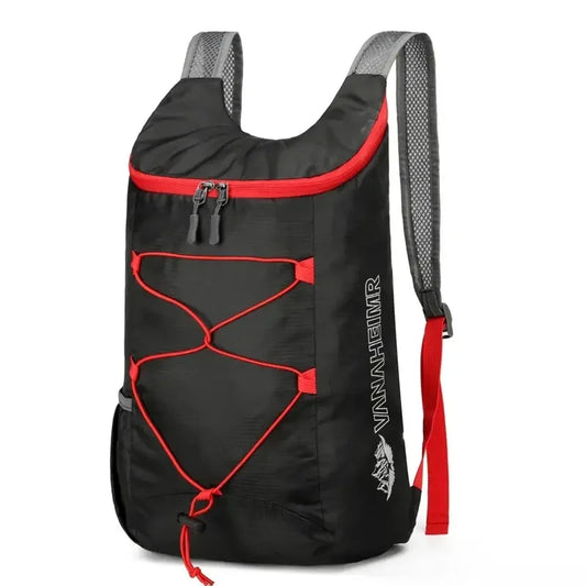 Opvouwbare Outdoor Rugzak 20L – Lichtgewicht & Waterdichte Backpack van Nylon voor Hiking, Reizen & Kamperen