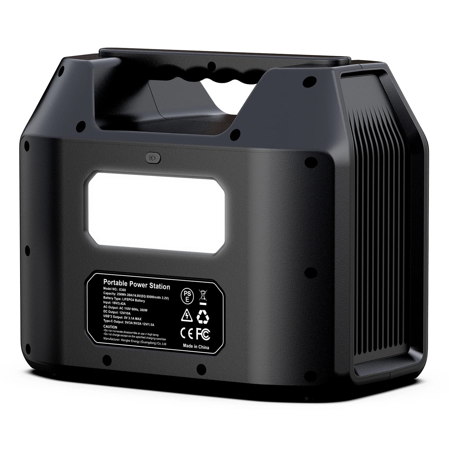 Draagbare Powerstation 300W/150W – LiFePO4 Solar Generator met AC/DC/USB/USB-C, 80000mAh voor Camping, CPAP & RV