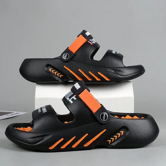 Zomer Heren Massage Slippers – Comfortabele Outdoor en Indoor Sandalen, Lichtgewicht Slip-On in Grote Maten 47-48