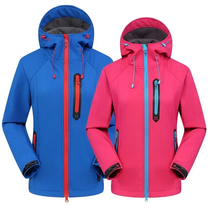Heren Softshell Jas – Winddichte, Waterdichte en Warme Fleece Jas voor Skiën, Hiking en Trekking