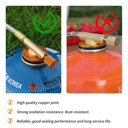 3-Koppige Gasbrander – Draagbare Vouwbare Campingkachel 5800W, Outdoor Hiking & BBQ