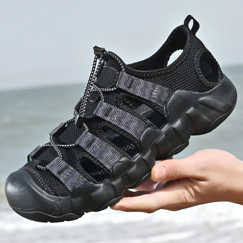 Unisex Zomerse Gesloten Teensandalen – Ademend en Comfortabel voor Wandelen, Strand en Casual Gebruik, Maten 36-46