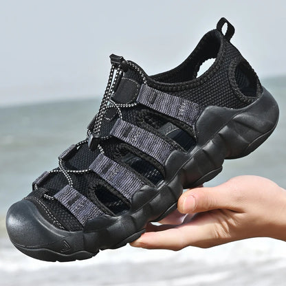 Unisex Zomerse Gesloten Teensandalen – Ademend en Comfortabel voor Wandelen, Strand en Casual Gebruik, Maten 36-46