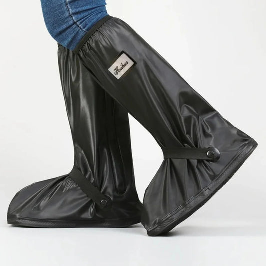 Waterdichte Regen Schoencovers – PVC Hoge Overschoenen voor Heren | Outdoor, Fietsen & Wandelen