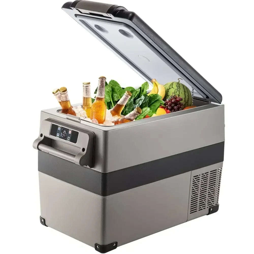 35L-50L Draagbare Autokoelkast – Mini Koelbox met Compressor, 12/24V DC en 110-240V AC, Ideaal voor Camping en Reizen