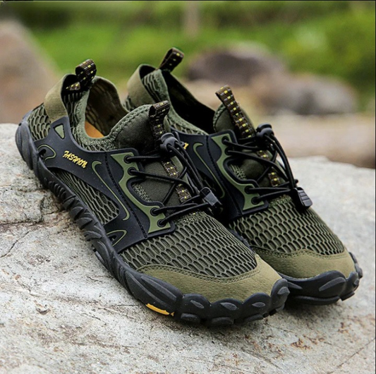 Wading Schoenen voor Mannen - Ademend Water Hiking Schoenen, Sneldrogende Mesh Sneakers voor Buiten en Klimmen