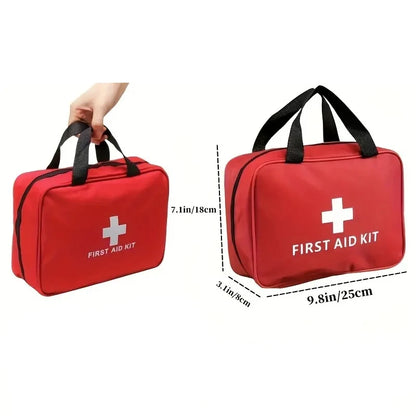184-teiliges Erste-Hilfe-Set – tragbare Erste-Hilfe-Tasche mit multifunktionalen medizinischen Hilfsmitteln für Outdoor, Wandern und Camping