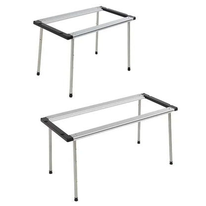 Camping IGT Tafelpoten | Rvs Drie-Gang Telescoop Tafelpoten voor Picknick en Outdoor IGT Setup