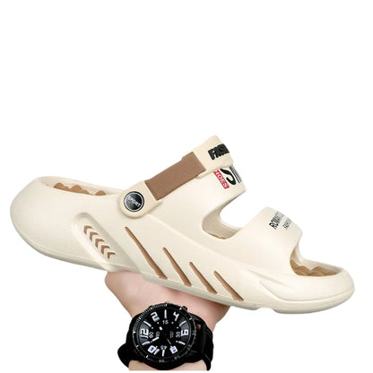 Zomer Heren Massage Slippers – Comfortabele Outdoor en Indoor Sandalen, Lichtgewicht Slip-On in Grote Maten 47-48