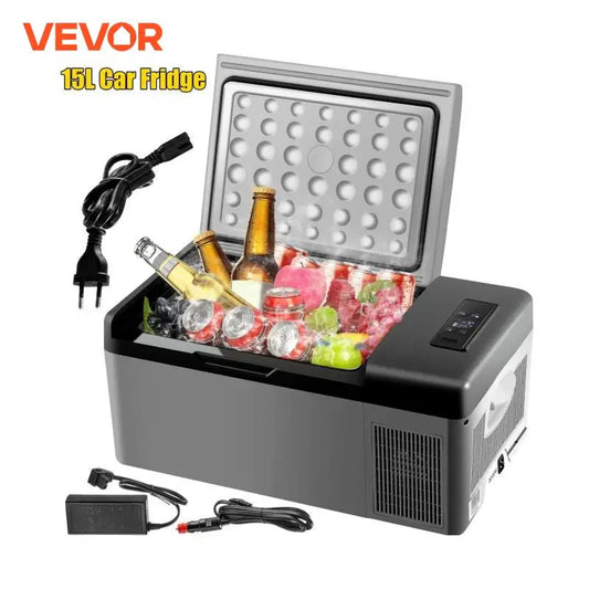 15L Draagbare Auto Koelkast – Mini Compressor Koelbox voor Camping & Reizen