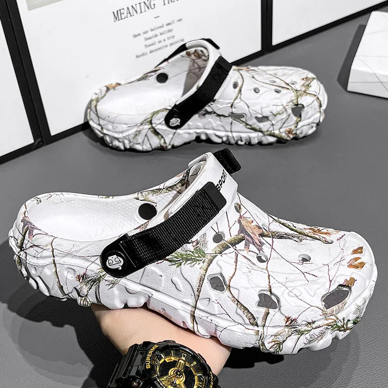 Heren Slippers – Lichtgewicht Outdoor Casual Sandalen met Anti-slip EVA Zool en Platform, Klassiek en Comfortabel
