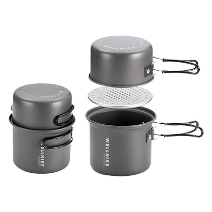 Camping Kookset met Waterketel & Draagbare Kooktoestel – Outdoor Kookgerei