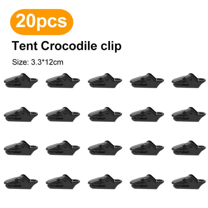 Sterke Tentclips – 10/20/50 Stuks Anti-Wind Clips voor Tarp, Tent Haken & Krokodillen Klemmen voor Kamperen