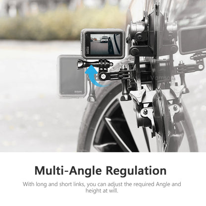 Vamson Driehoek Zuignap Statiefhouder - Compatibel met Insta360, GoPro Hero, DJI Action, en Smartphones