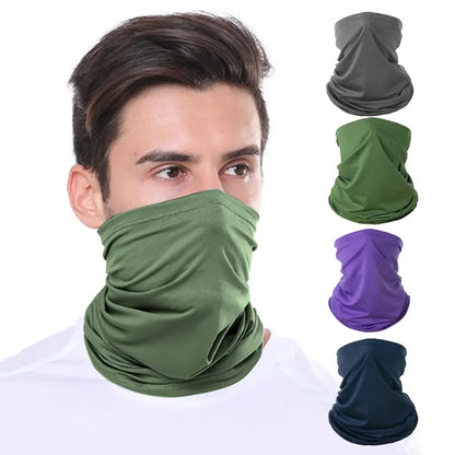 Unisex Magic Zijde Sjaal – Outdoor Sport Balaclava & Nekwarmer – Ademend, UV-bestendig Fiets- en Wandelsjaal
