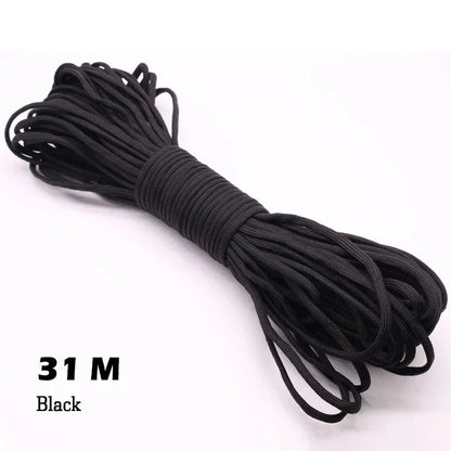 550 Paracord Touw 4mm – 31M Tactisch 7-Strand Survivalkoord voor Outdoor, Kamperen & Noodgebruik