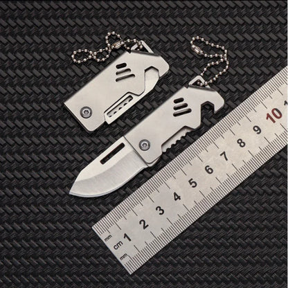 Mini-Outdoor-Klappmesser – D2-Stahl, Flaschenöffner und Schneidwerkzeug für Camping und Überleben