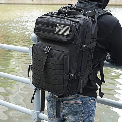 50L Taktischer Rucksack – Outdoor 3P Molle Rucksack für Reisen, Trekking, Jagd und Schulgebrauch