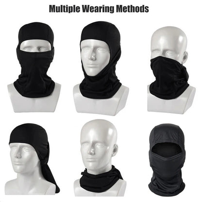Camouflage Balaclava Hoed voor Fietsers & Jagers – Volledige Gezichtsmasker voor Buiten, Skiën, Motorhelm Binnenmuts