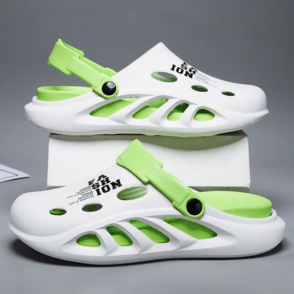 2024 Nieuwe Heren Outdoor Sandalen – Comfortabele Slip-On Slippers met Dikke, Zachte EVA Zool voor Strand en Tuin