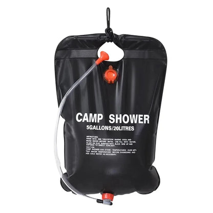 20L/40L Vouwbare Solar Douchetas voor Buiten, Camping, Hiking & Reizen – Verwarmd Water, Compact & Duurzaam