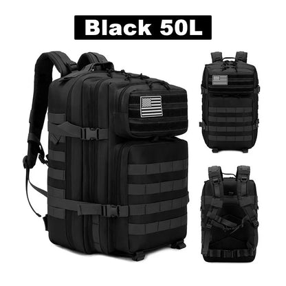 Tactische Rugzak 25L/35L/50L â€“ Waterdichte Outdoor Reistas voor Heren & Dames | Grote Capaciteit & Multifunctioneel